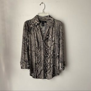 INC Snake Print Top